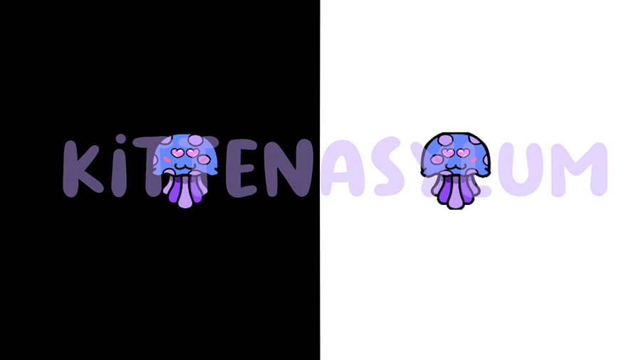 Jellyfish🍥 - Animated Heart Eyes Emote in Purple product image (1)