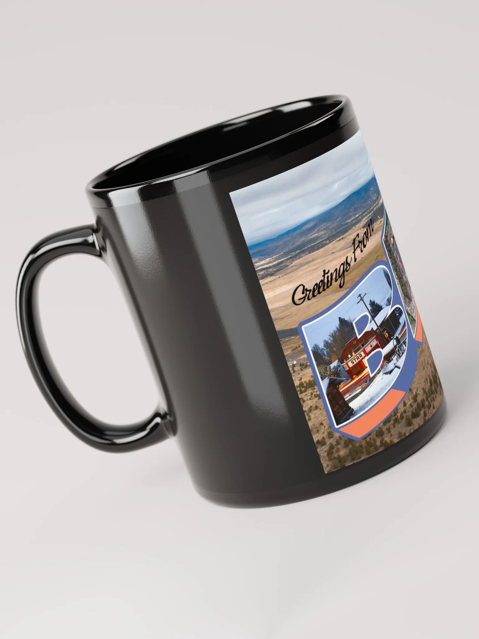 Greetings From Bly Coffee Cup (Black) product image (2)