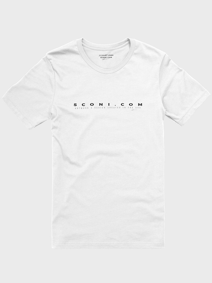 sconiArt logo design 09, black. - unisex T-Shirt. product image (1)