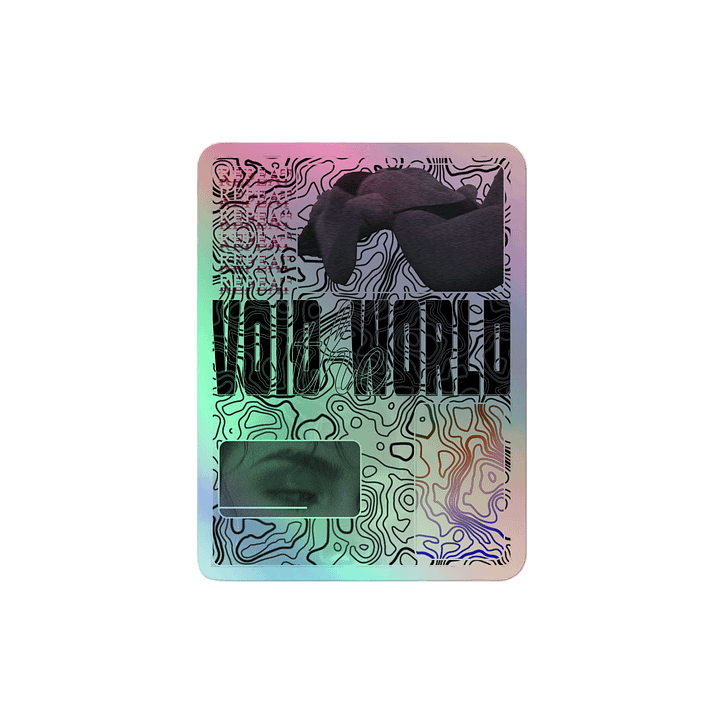 Shawty bruk she back n' bend over so, Void the World | Holographic Sticker product image (2)