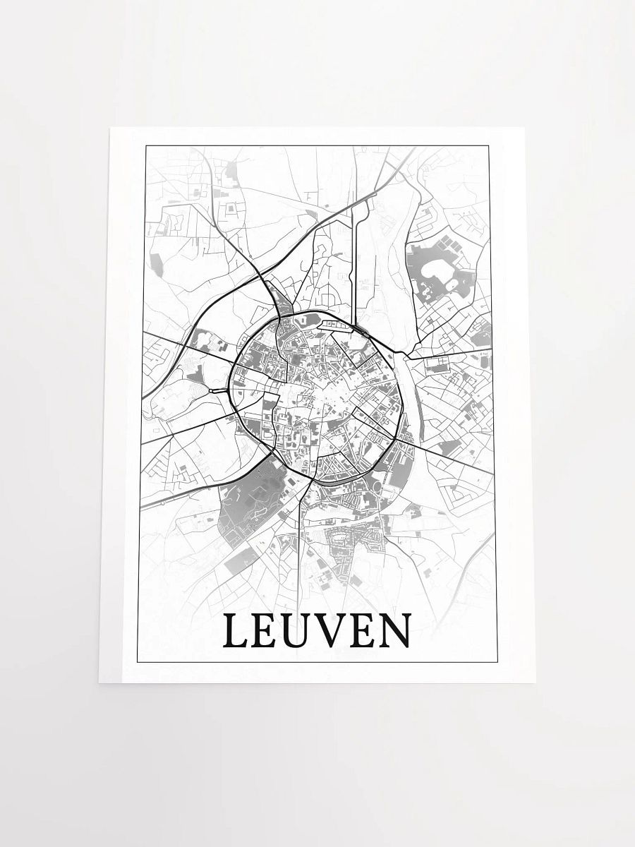 Leuven, Belgium, city map print product image (19)