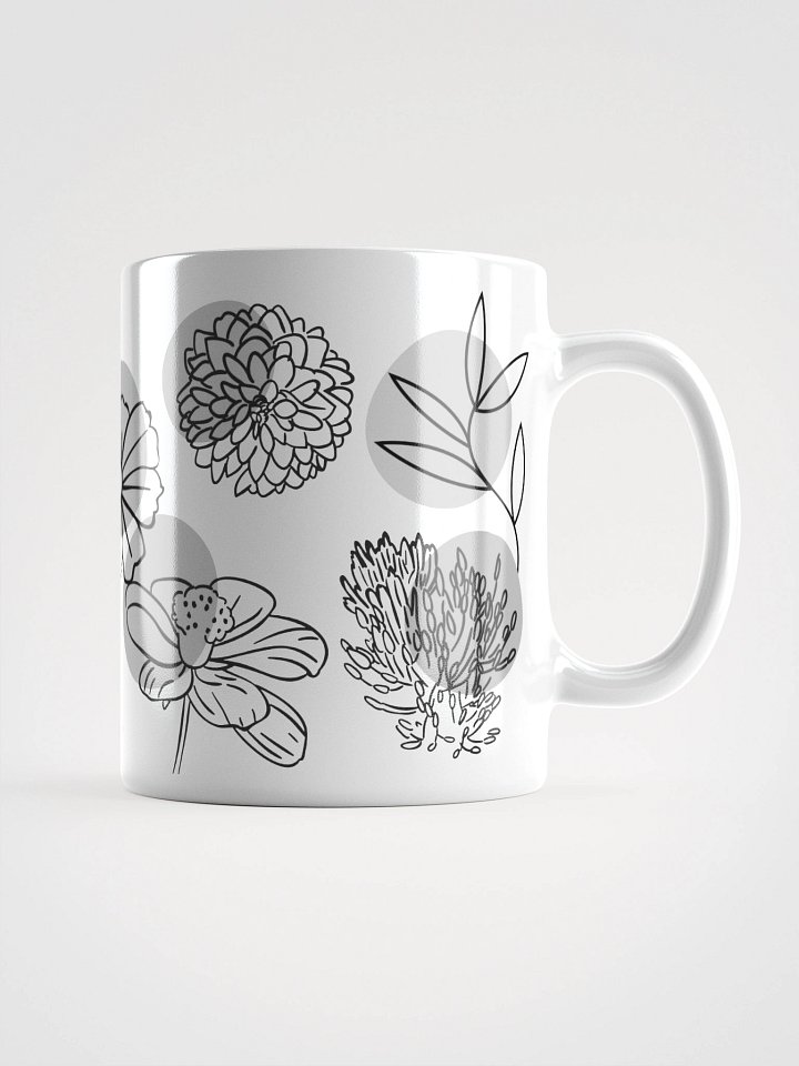 Mug Blanc - Ombres d'Encre - Cadeau Floral Stylisé product image (1)