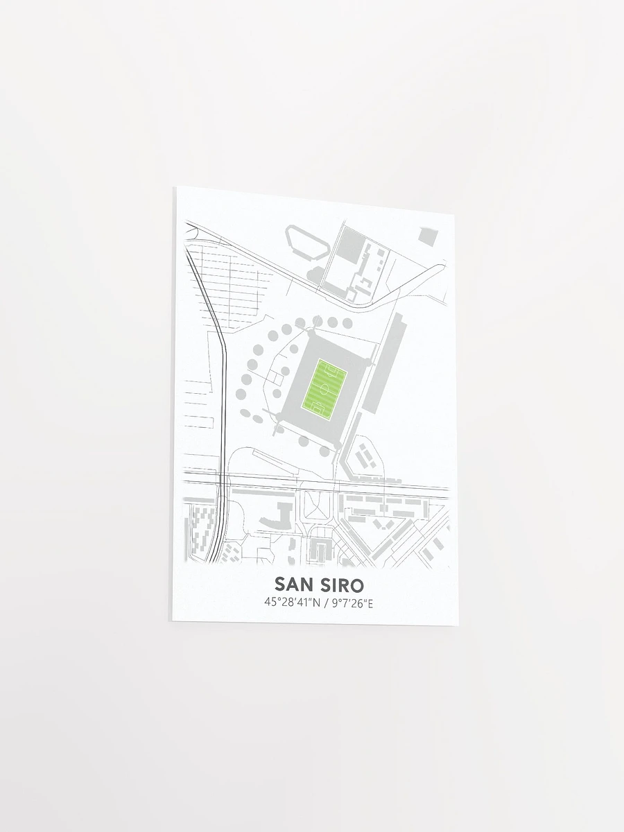 San Siro Stadium Map Design Poster product image (14)