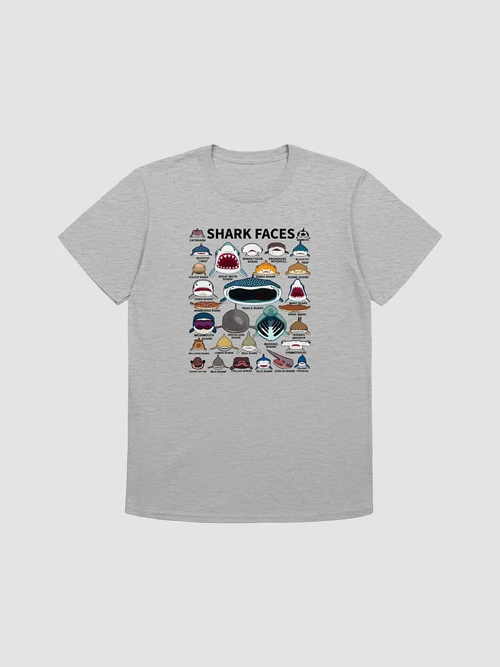 Shark Faces Unisex T-Shirt product image (2)