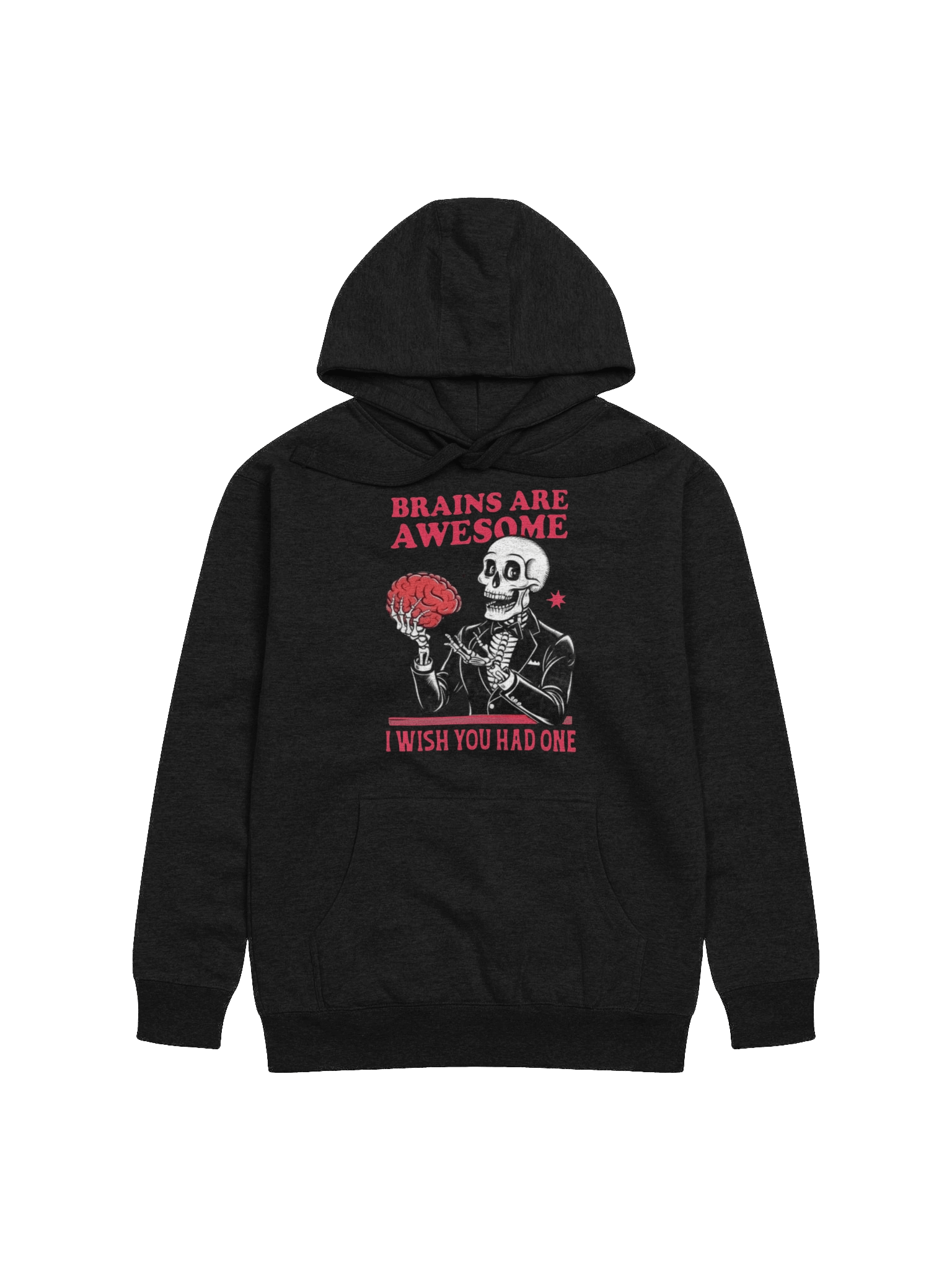 Sarcastic Skeleton Hoodie | "Brains Are Awesome" Funny Apparel product image (10)
