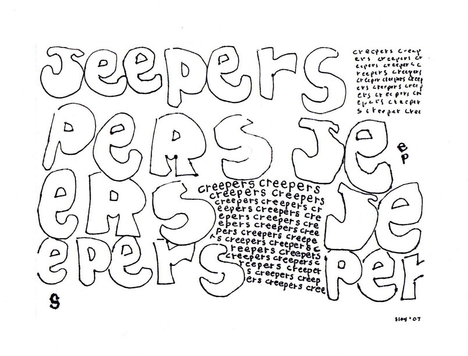 jeepers creepers panel card print product image (1)