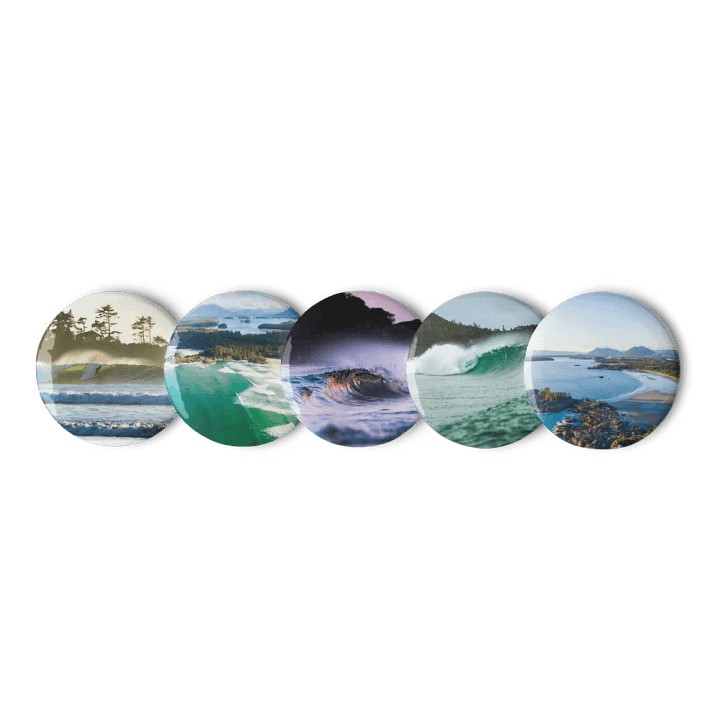 Tofino Surf Pin Buttons Set product image (1)