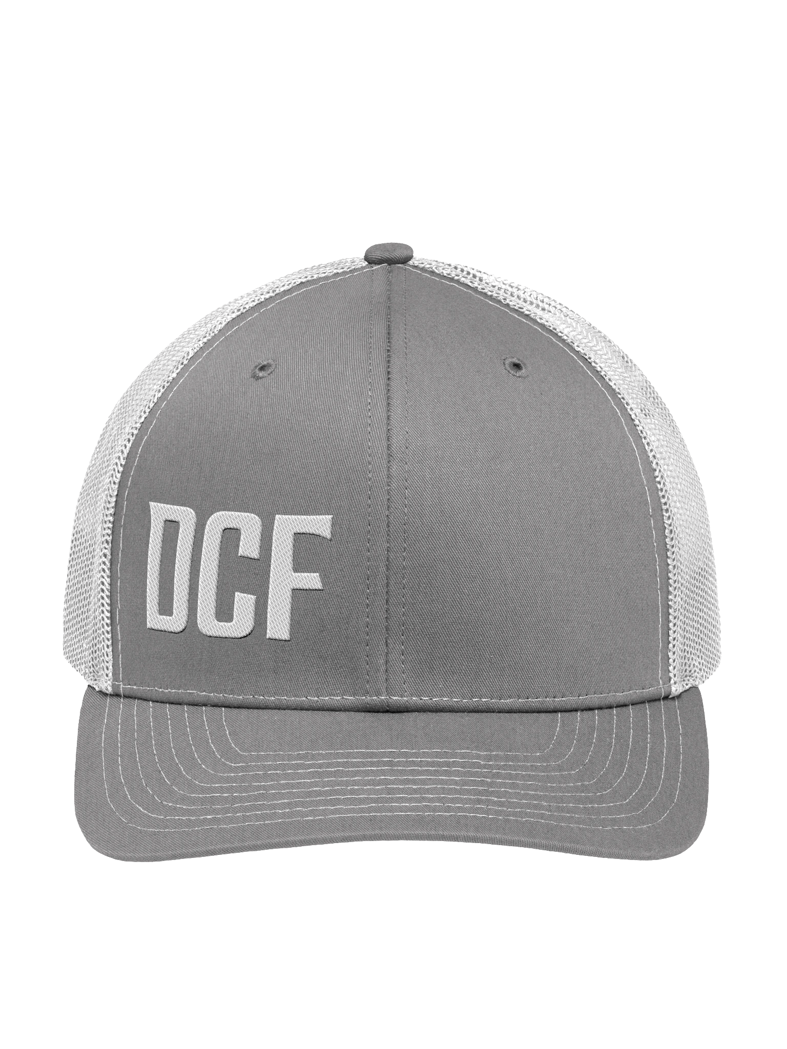 Bold DCF Trucker Hat - Grey & White product image (1)