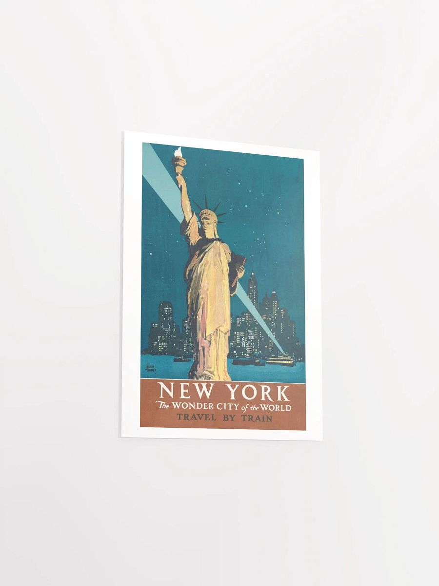 Vintage New York Travel by Train Poster Print product image (9)