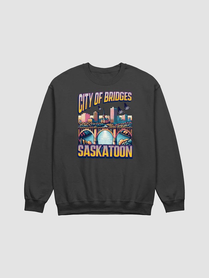 City of Bridges Saskatoon Urban Skyline Sweatshirt product image (1)