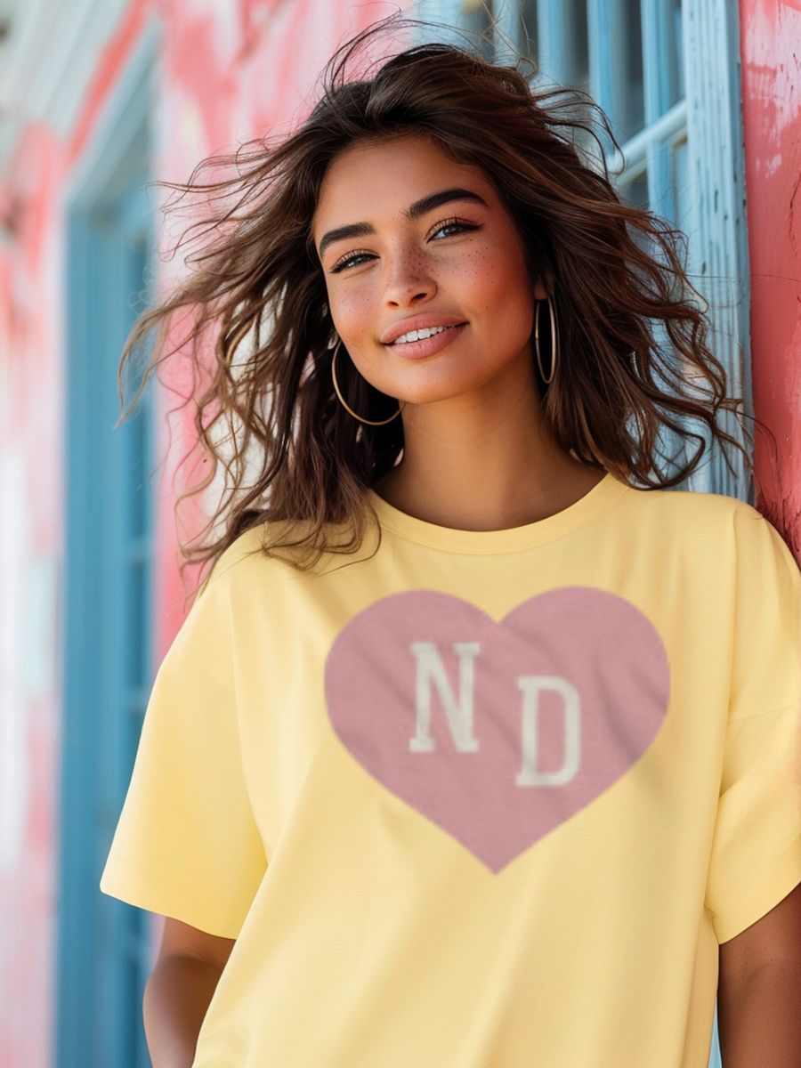 ND Heart Pink Heavyweight Unisex Shirt product image (1)