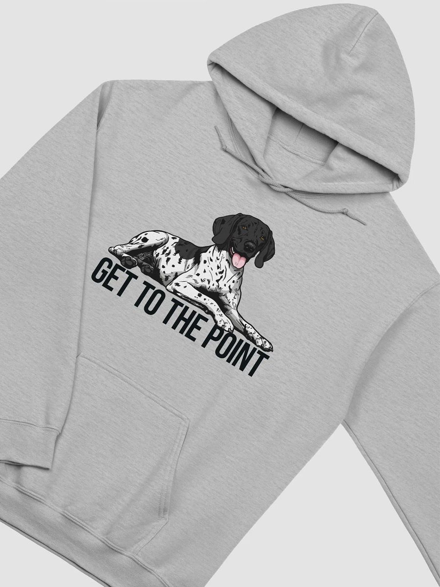 Get to the Point Hooded Sweatshirt of a German Shorthaired Pointer(Black Roan) | Funny Hoodie for GSP Paw-rents product image (39)