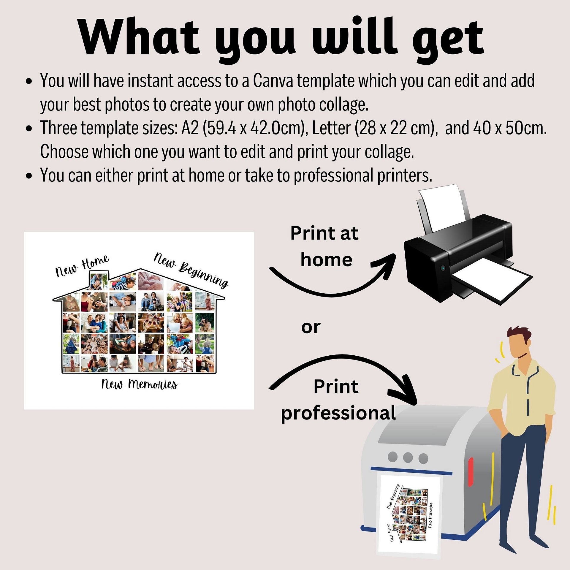 Housewarming Photo Collage Canva Template product image (2)