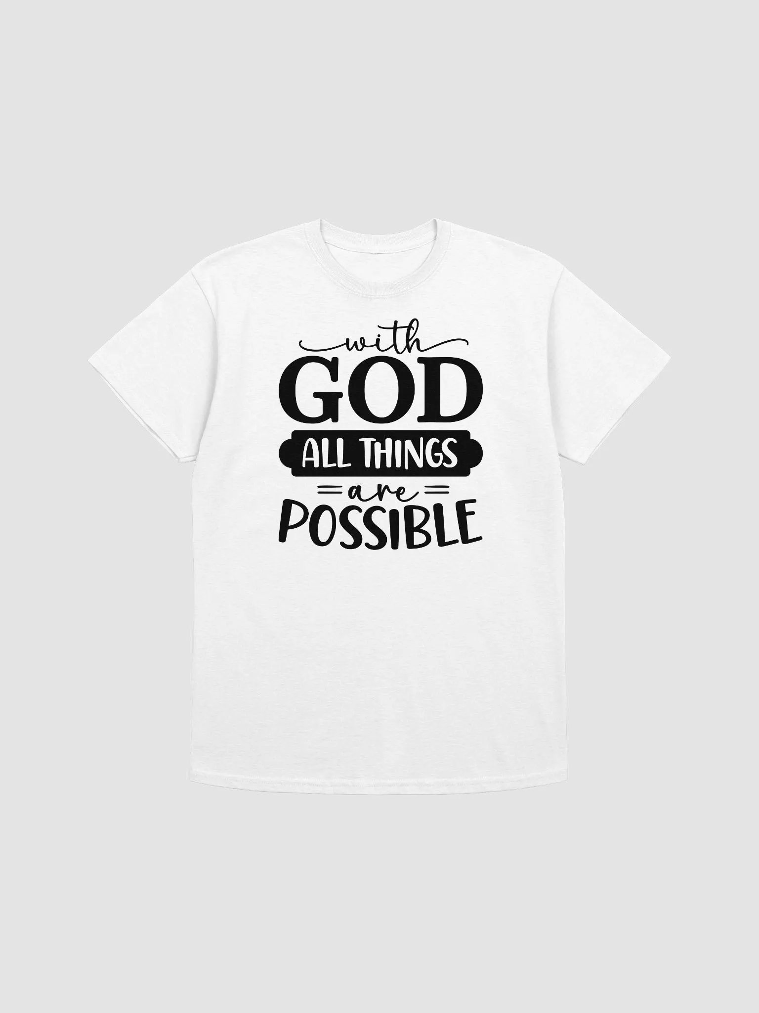 WITH GOD ALL THINGS ARE POSSIBLE product image (1)