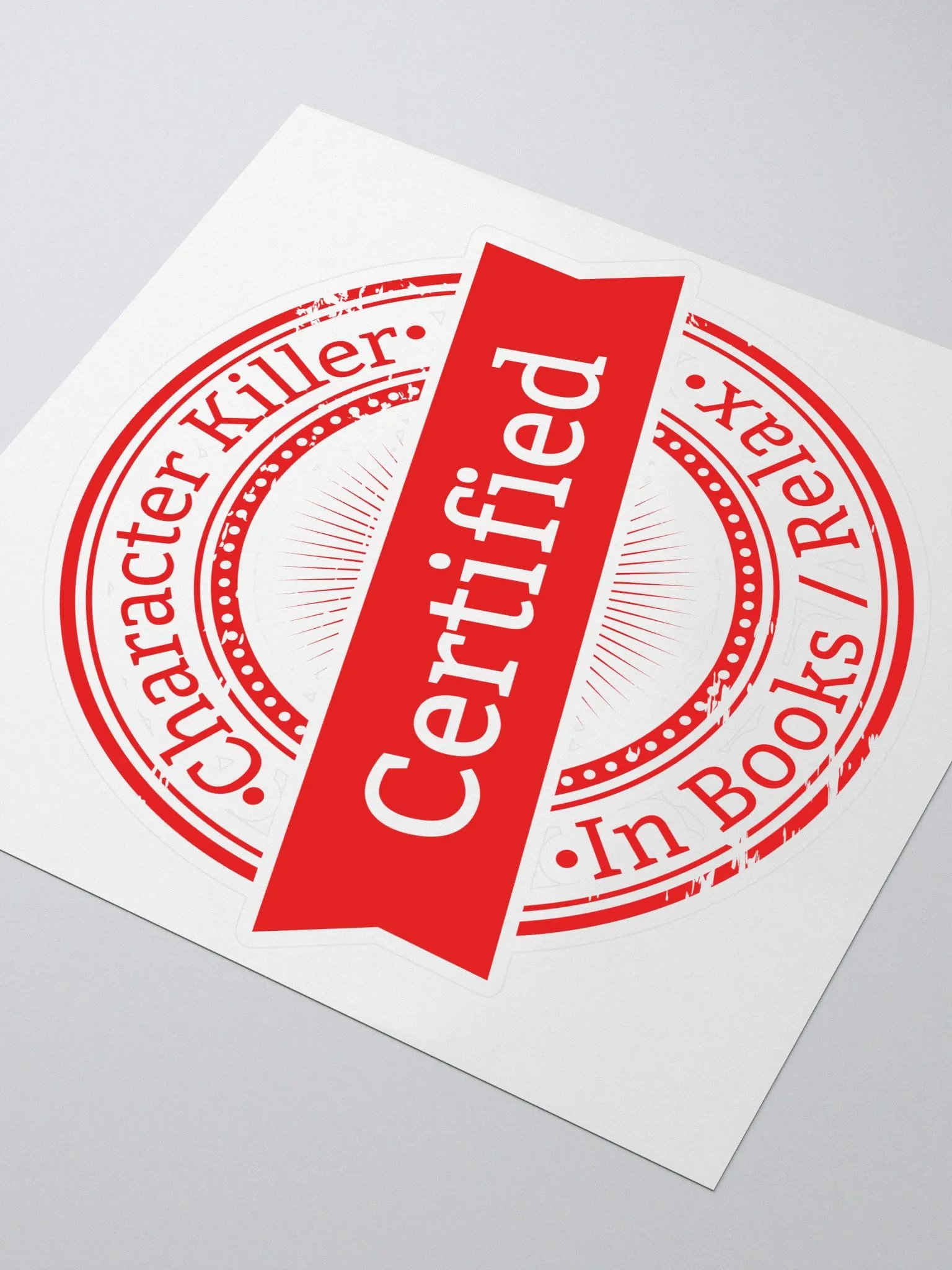 Certified Character Killer Sticker product image (3)