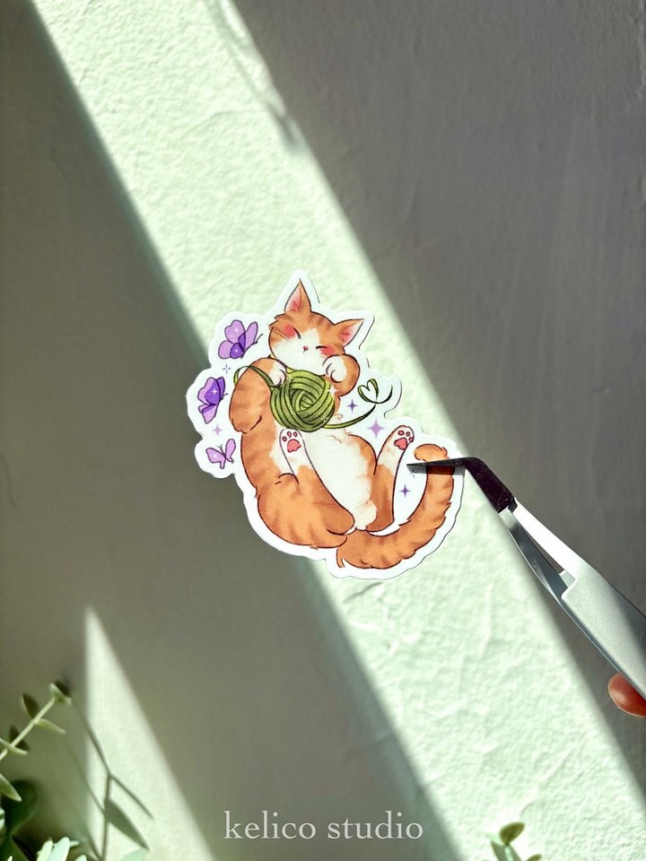 butterfree cat (secondary series) • die-cut sticker product image (2)