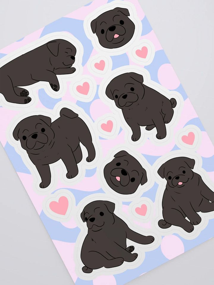 Pawsitively Pug-tastic Sticker Sheet product image (2)