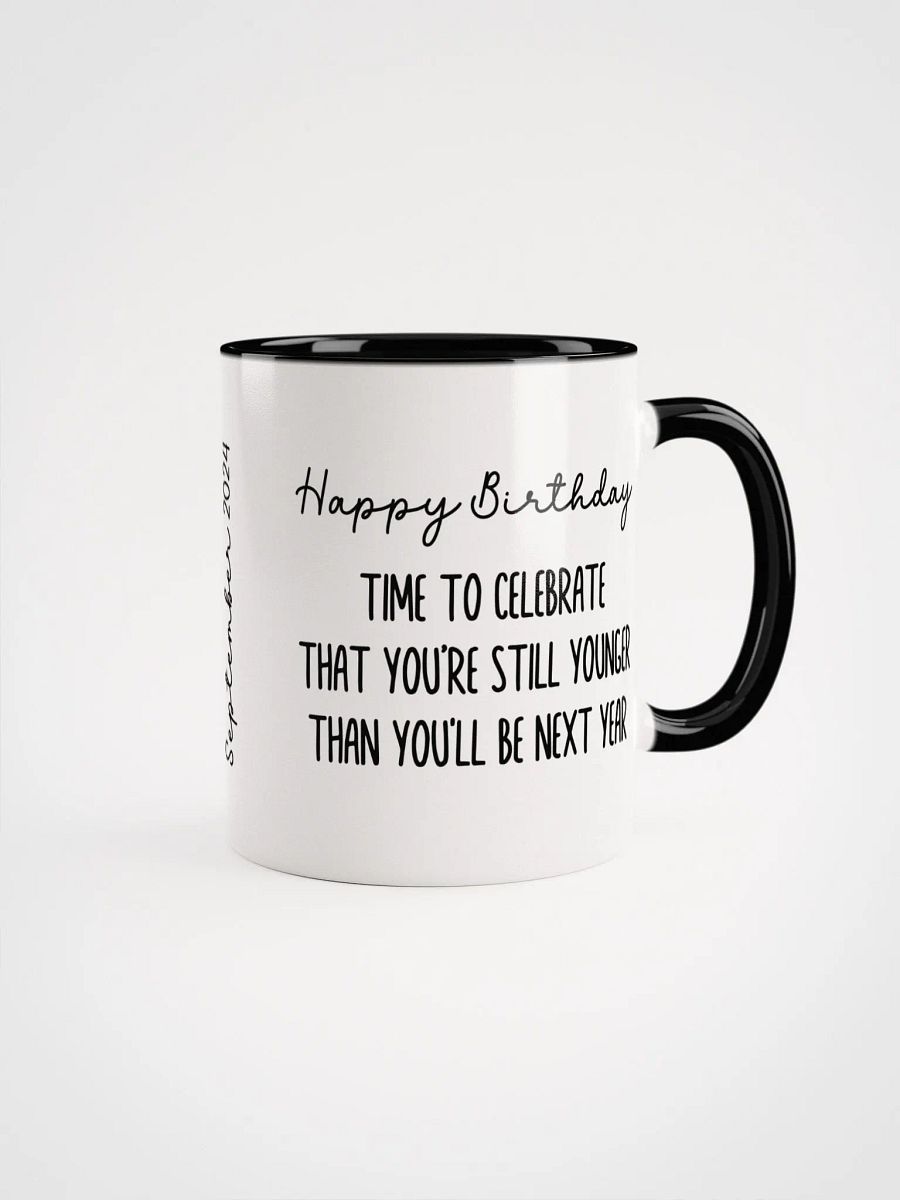 Two Tone Line Birth Flower Mug SEPTEMBER – Personalized Gift product image (2)