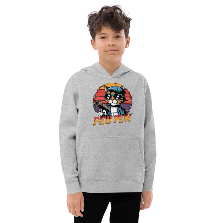 Cool Cat Sunset Youth Fleece For Kids product image (1)