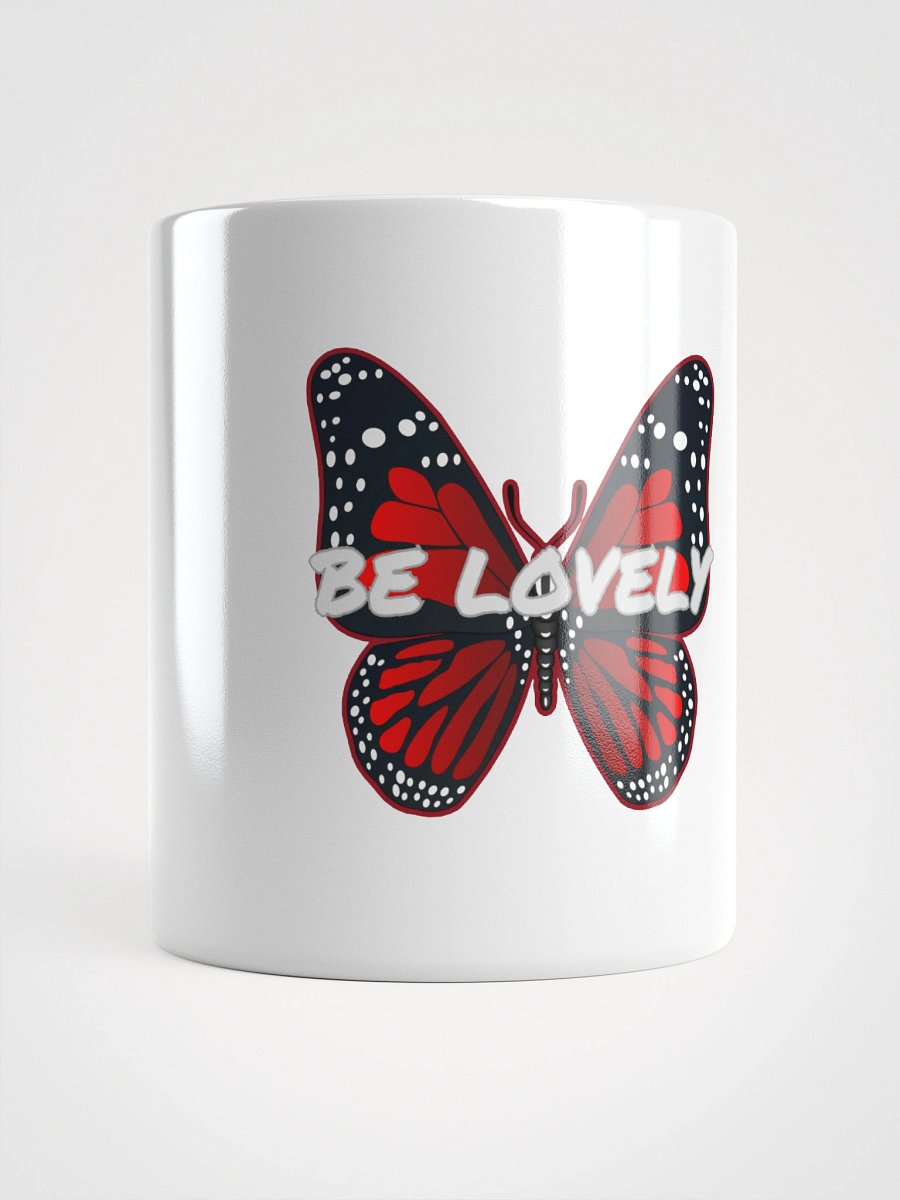 Be Lovely Butterfly White Glossy Mug product image (13)