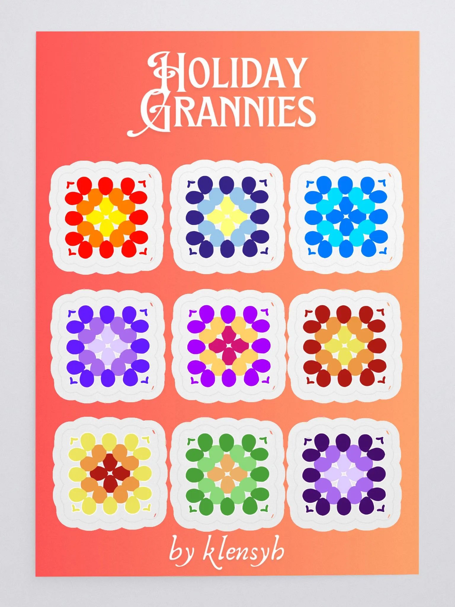 Holiday Grannies - Sticker Sheet product image (3)