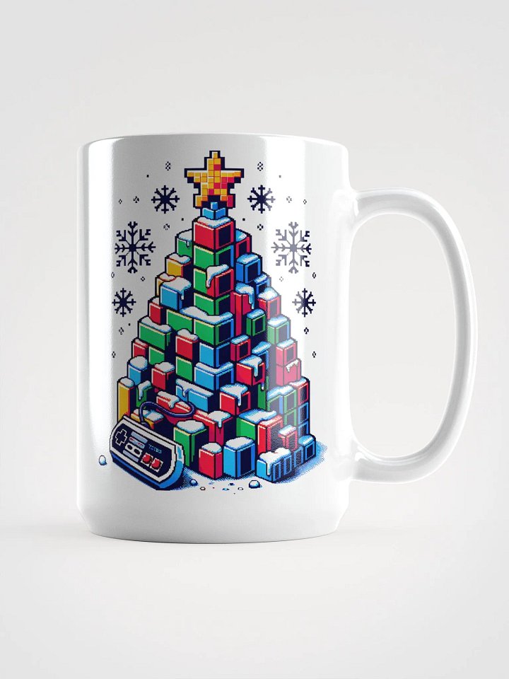 Pixelated Christmas Mug – Retro Gamers’ Holiday Sip product image (1)