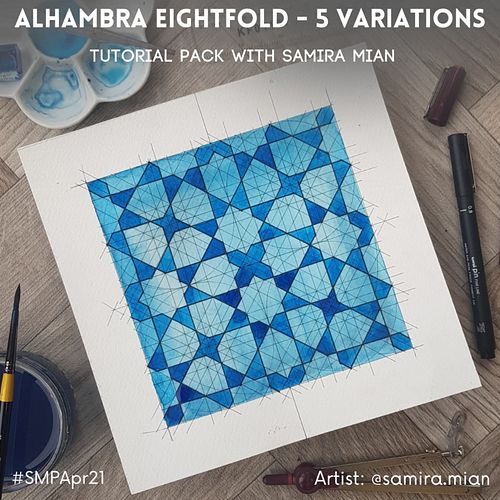 This is hands down one of one of my fave months and fave pattern families. It starts at the Alhambra and we travel east.

Woo...
