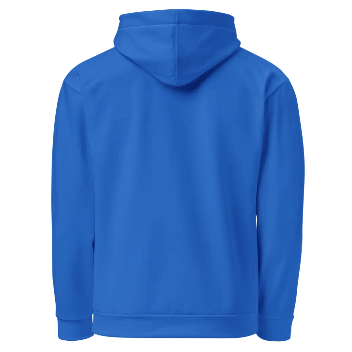 Plain Cobalt Blue Light Summer Unisex Recycled Polyester Heavyweight Premium Hoodie by Treasure Pie product image (2)