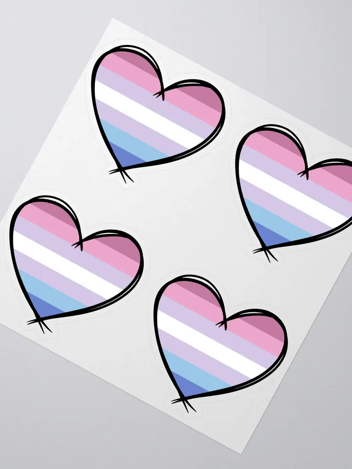 Bigender Pride Stickers product image (3)