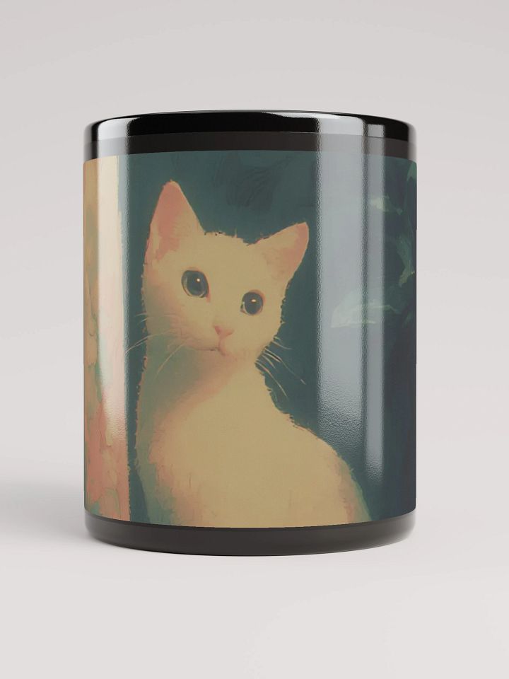 Serene Eyes Black Glossy Mug product image (1)