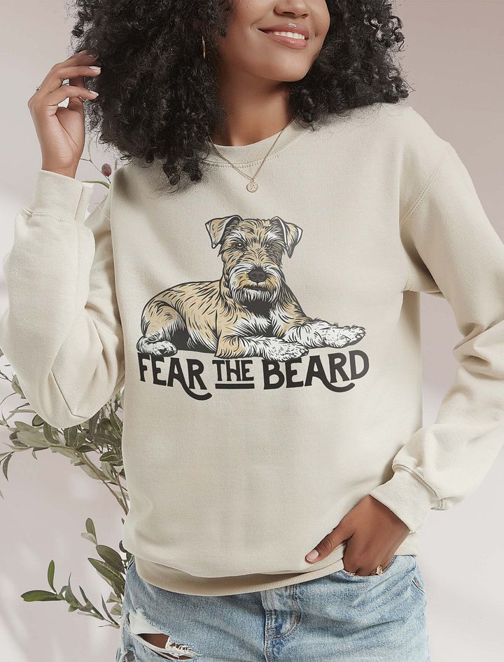 Fear the Beard Sweatshirt of a Schnauzer(Wheaten) | Funny Shirt for Bearded Dog Paw-rents product image (18)