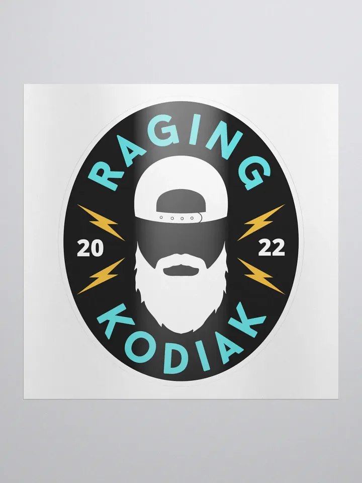 Bearded Sticker Black product image (1)