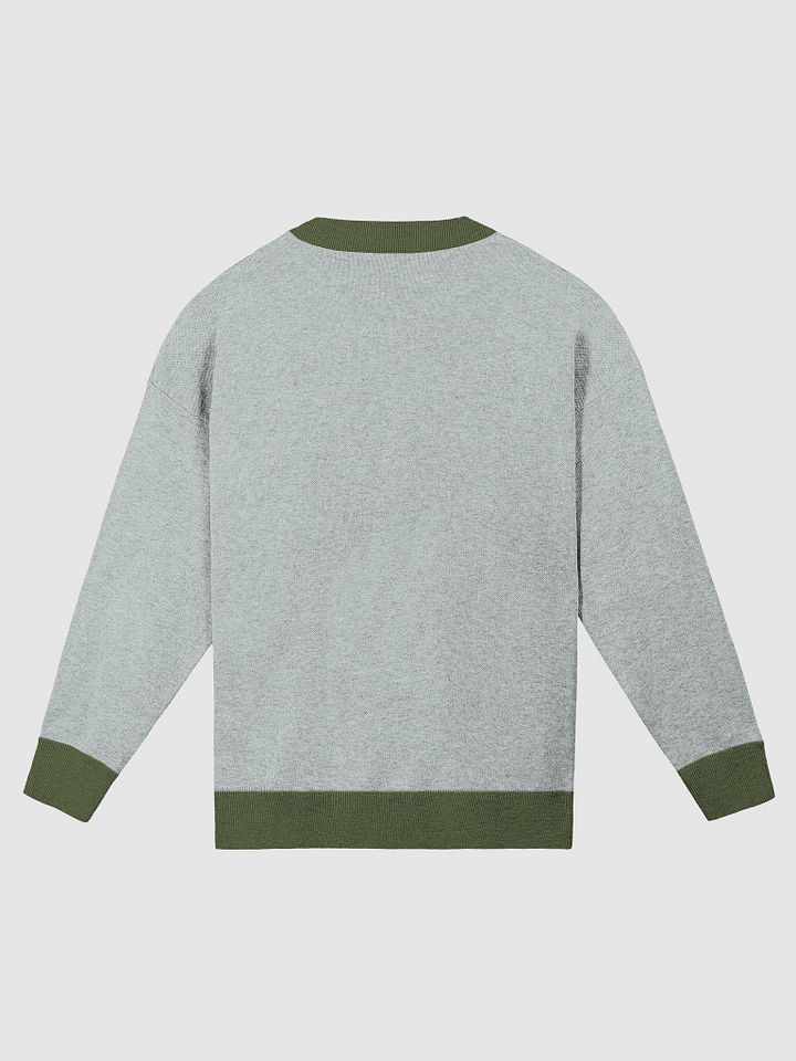 HABITUAL INSTIGATOR (lg. lined design, powder blue and olive) knitwear relaxed crewneck product image (8)