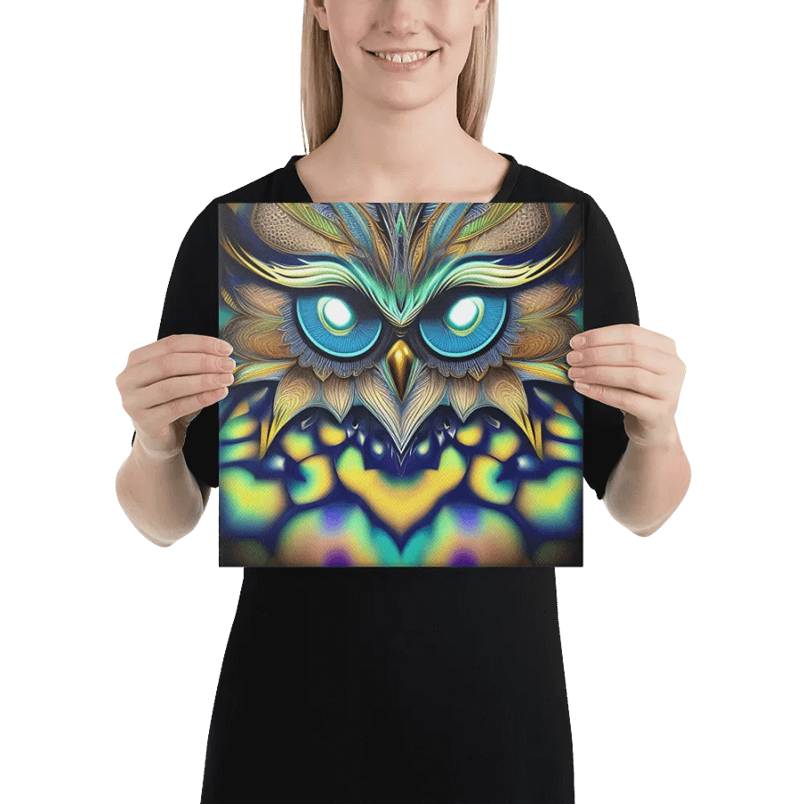 Fantasy Fractal Owl Art - v12 product image (2)