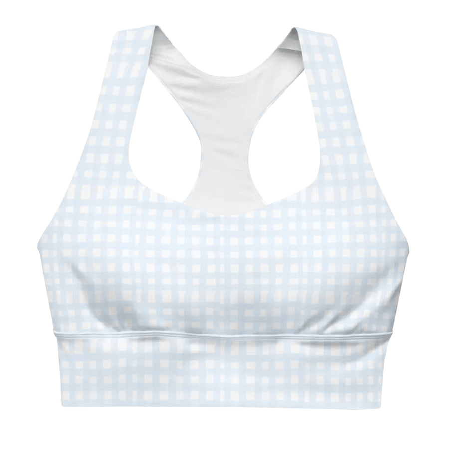 GINGHAM SPORTS BRA product image (1)