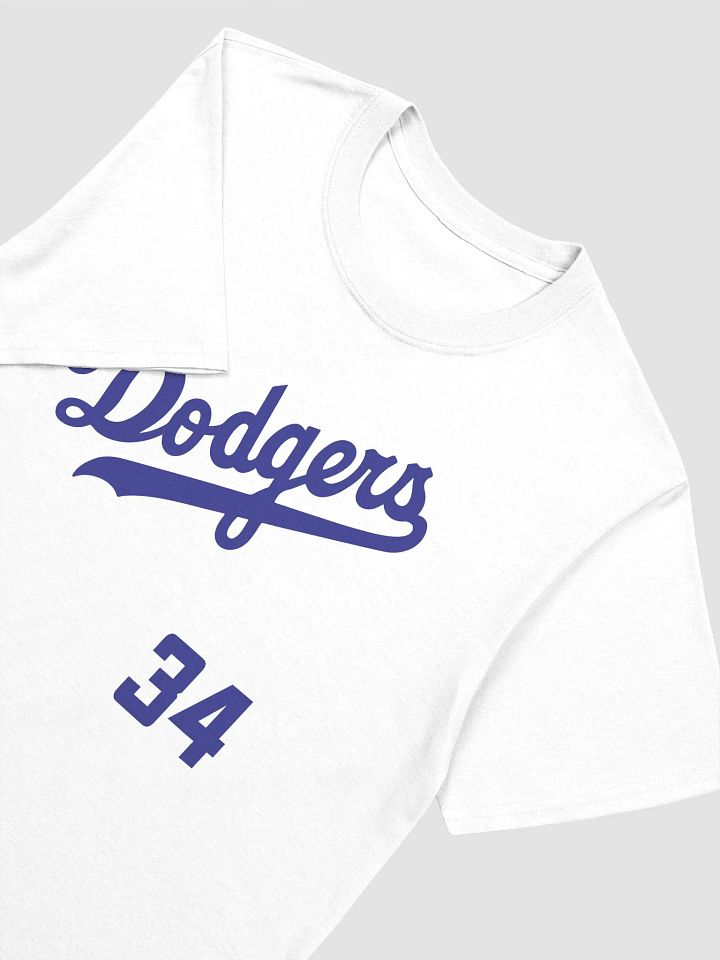 Gildan 64000 Unisex Softstyle white T-Shirt Dodgers 34 product image (2)