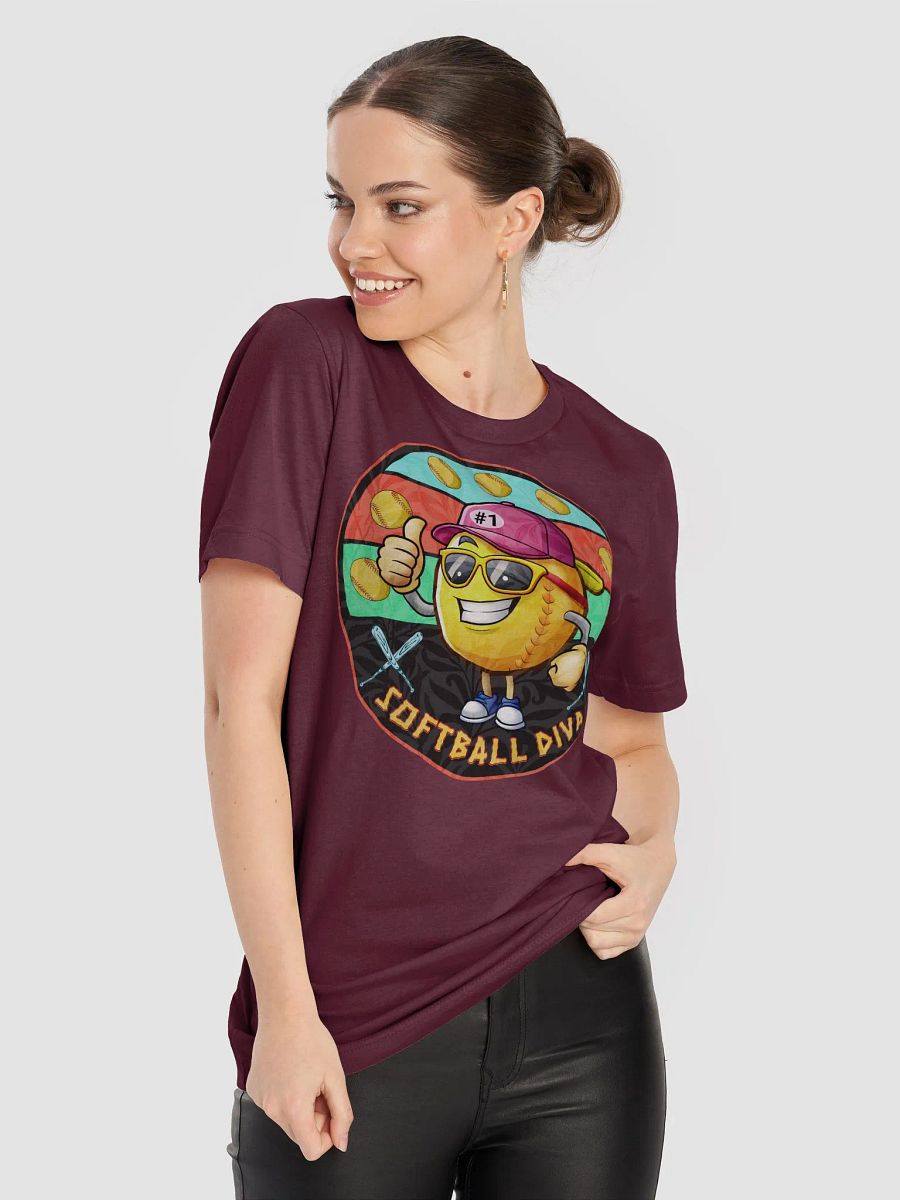 Softball Diva Super Star Bella+Canvas Supersoft T-Shirt product image (17)