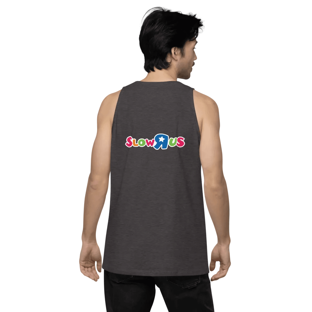 SLOW-R-US UNISEX EMBROIDERED SLEEVELESS TEE product image (4)