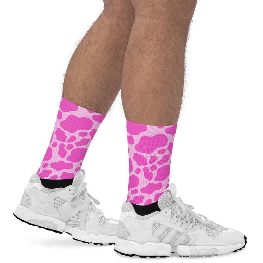 Cow Print Socks- Pink product image (19)