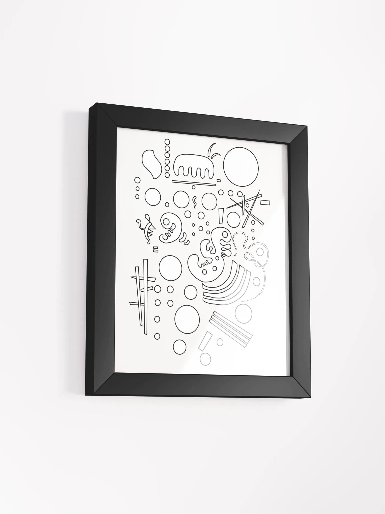 Color-Your-Own Kandinsky's Framed Poster! product image (29)