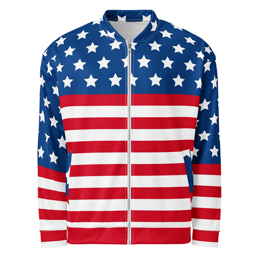 Starry Patriot All-Over Print Bomber Jacket product image (1)