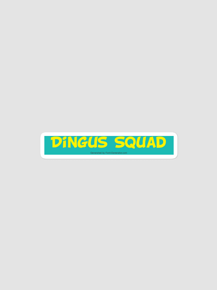 DIngus Squad Teal and Yellow Sticker product image (1)