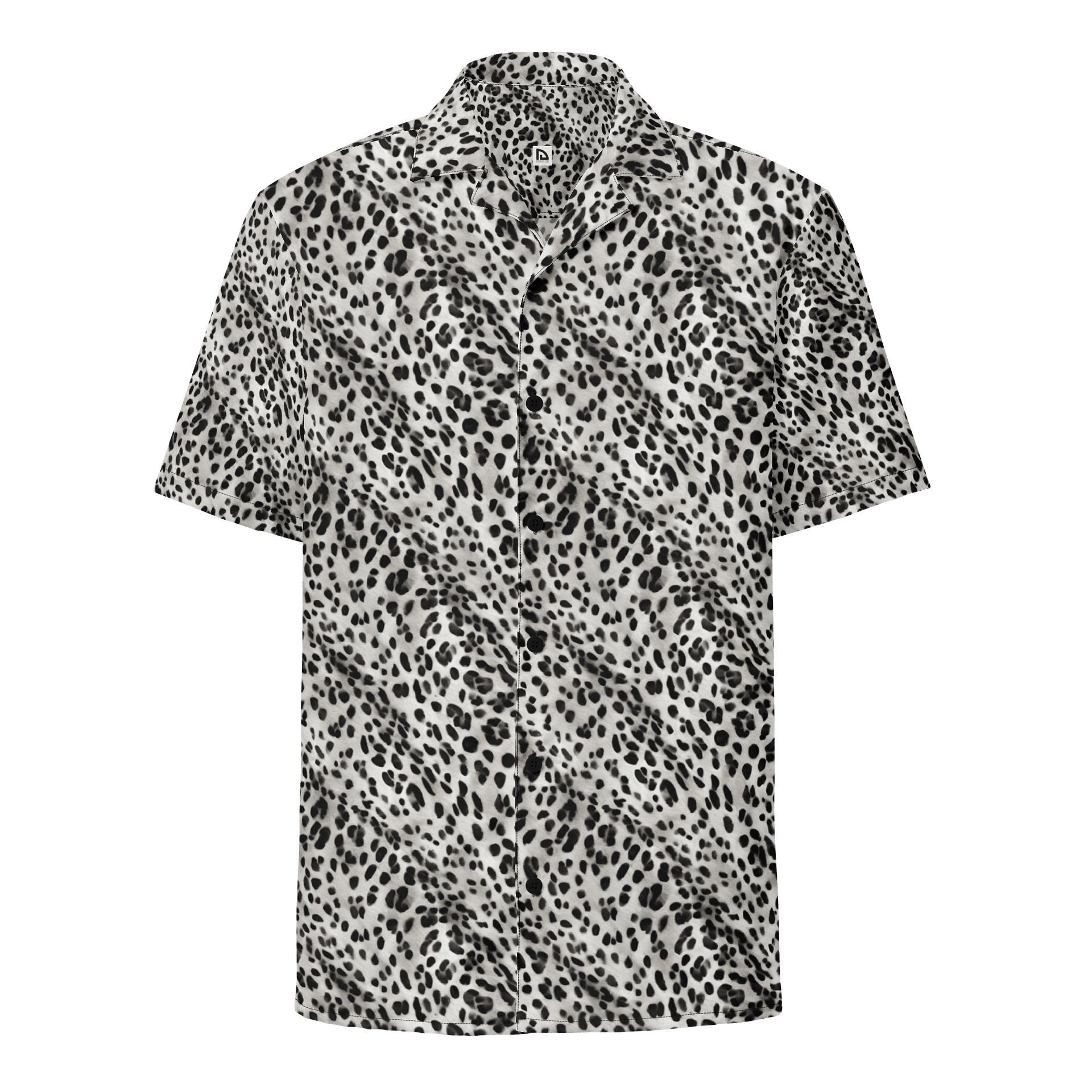Grey Leopard Hawaiian Shirt product image (1)