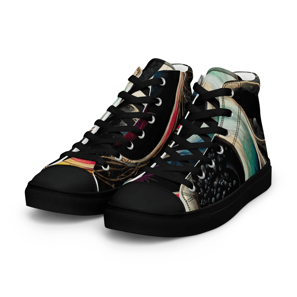 Retro Chic: Handmade Women's High Tops product image (6)