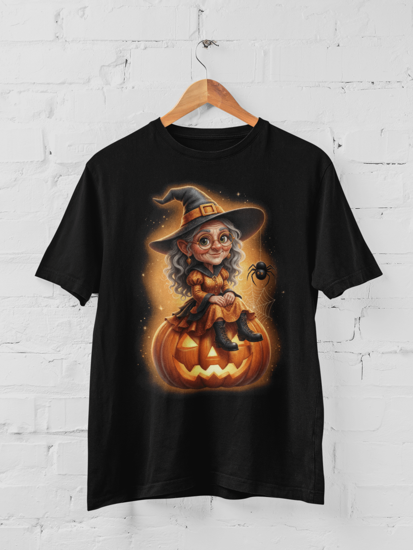 Cute Witch Pumpkin Halloween T-shirt product image (1)