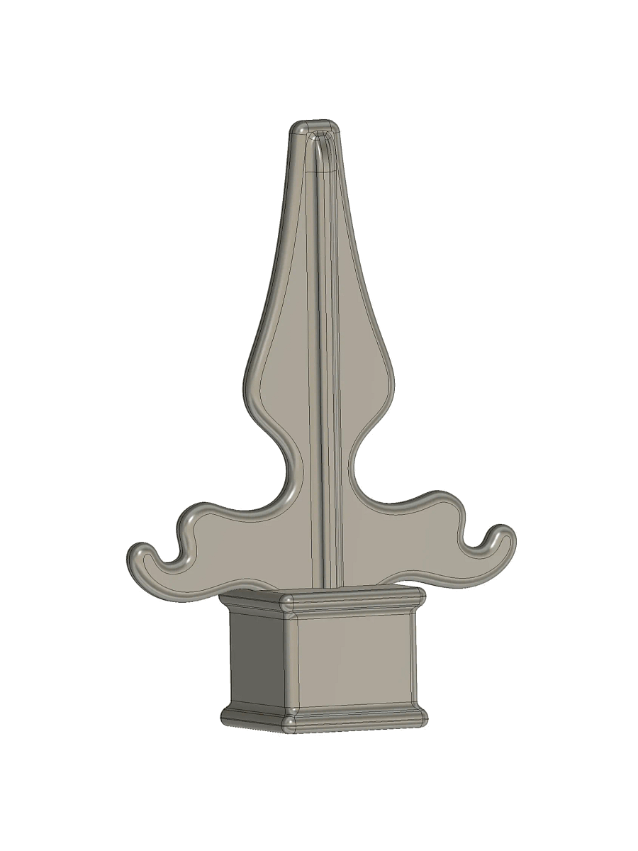 Halloween PVC Fence Finial V2 3D Model product image (1)