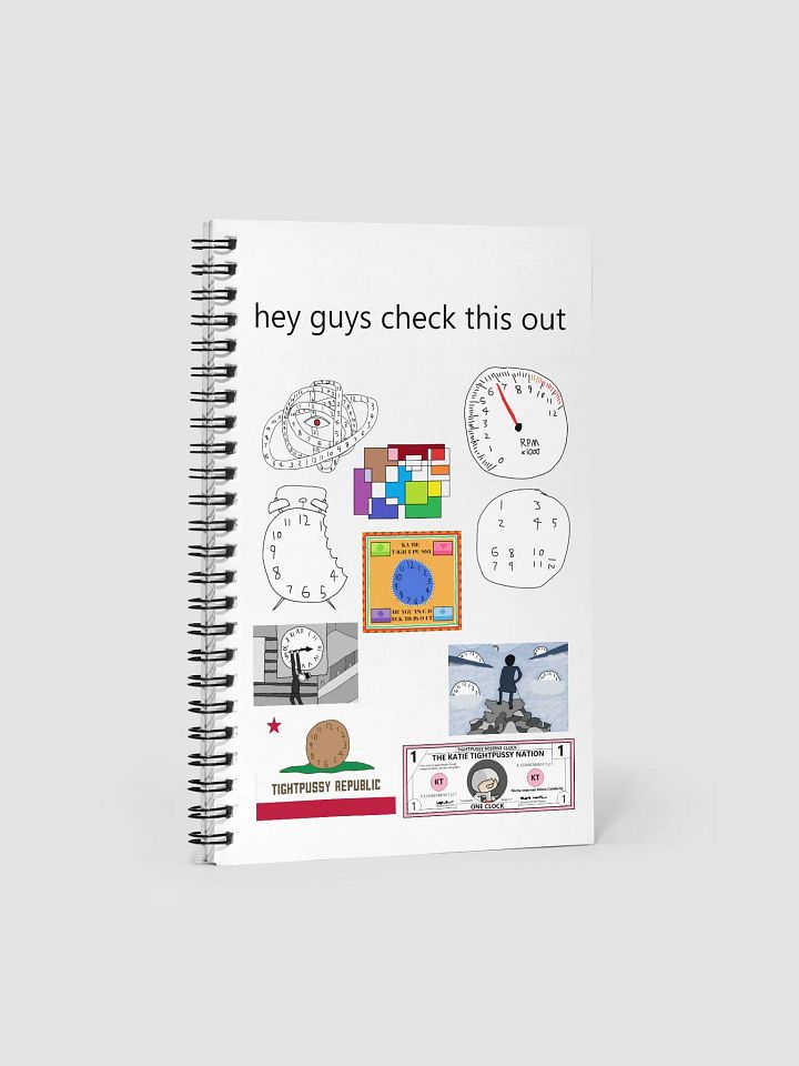 Clock Collage Spiral Notebook product image (1)