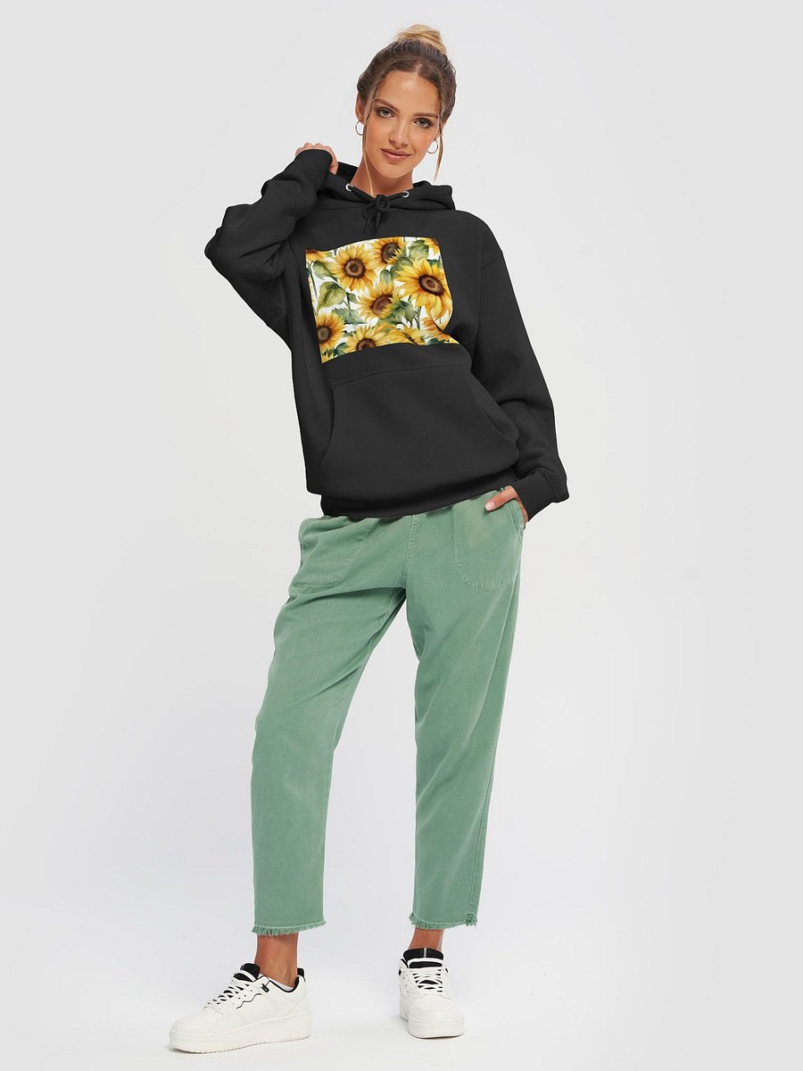 Sunflower Serenity Watercolor Hoodie product image (5)
