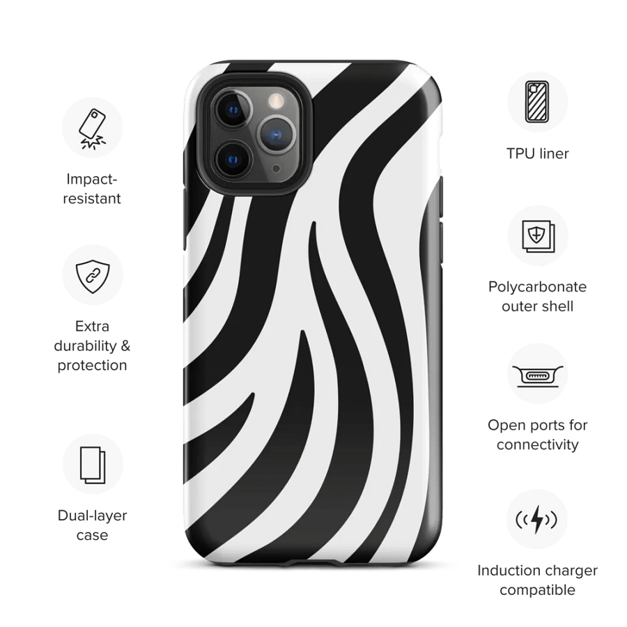 Zebra Print iPhone® Tough Case product image (3)