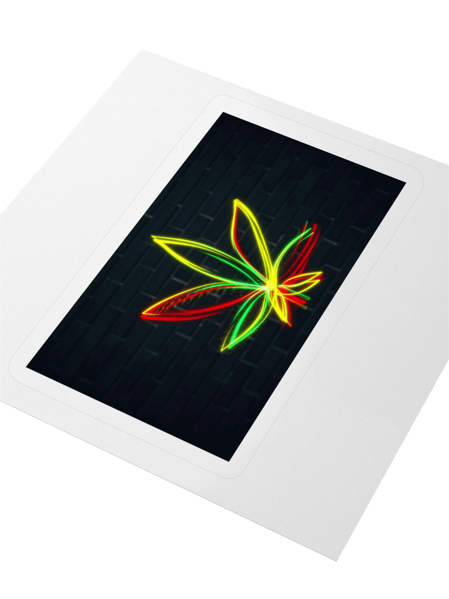 Weed Leaf Kiss Cut Sticker product image (11)